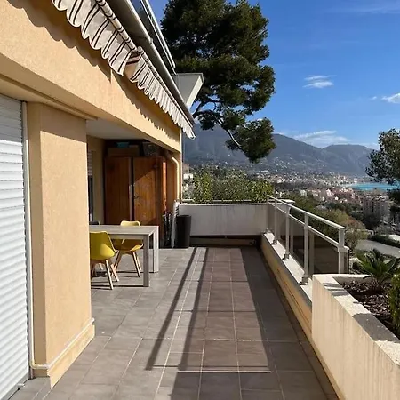 Superbe Vue Imprenable Sur La Proche Monaco Appartement